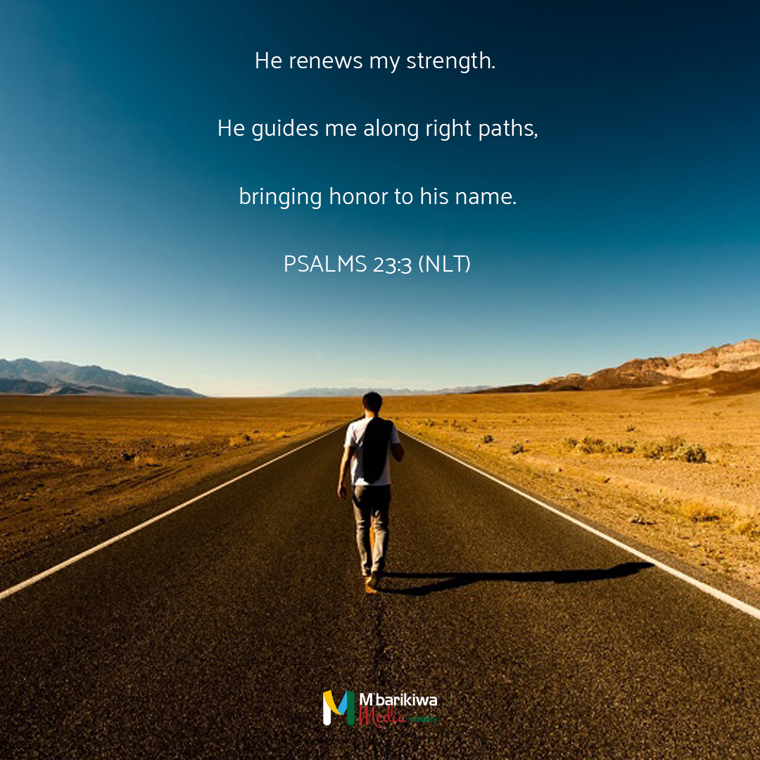 Psalms 23:3 (NLT)