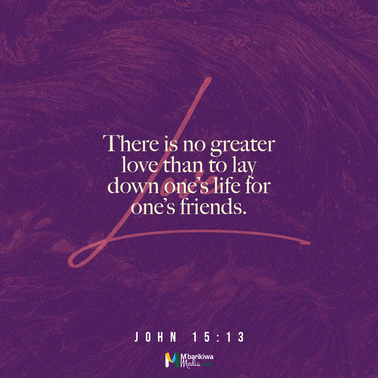 Verse of the Day: John 15:13 NIV