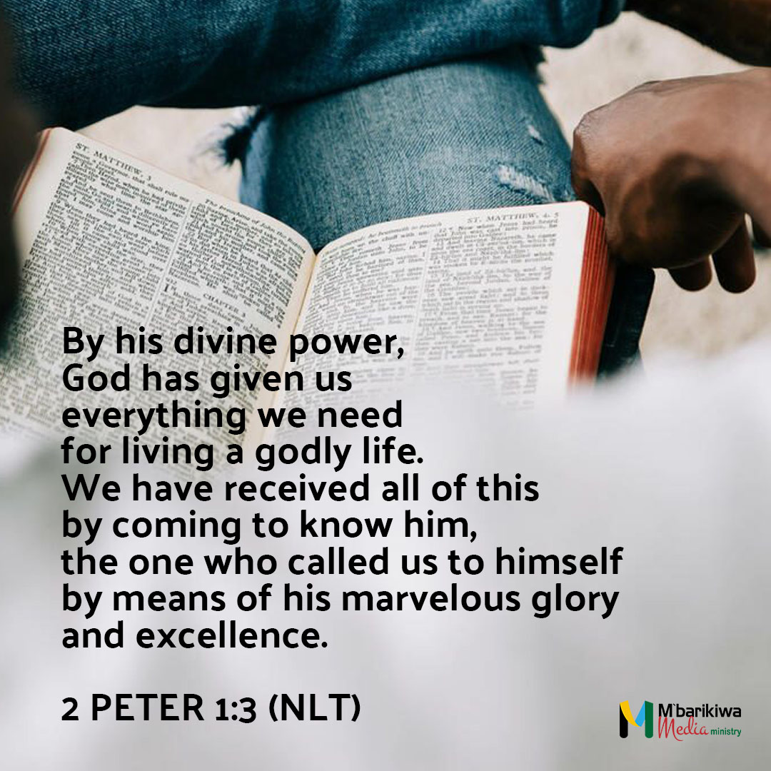 2 Peter 1:3 (NLT)