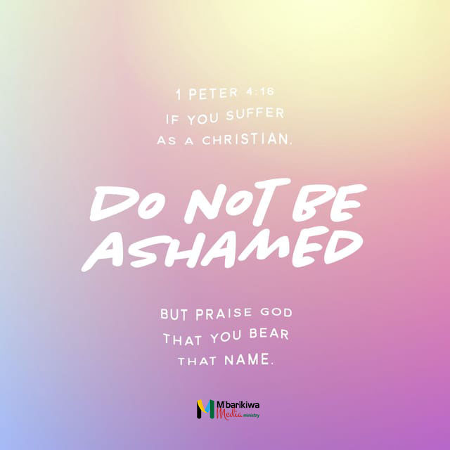 1 Peter 4:16 (NLT)